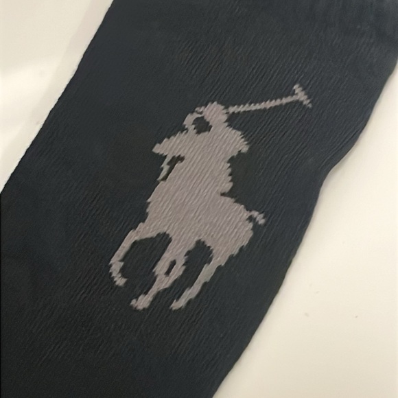 Polo Ralph Lauren 3 pair dress socks poly cotton black New casual Men’s 6-12.5 - Picture 10 of 13